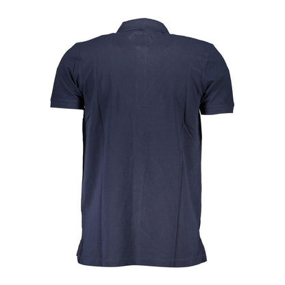 Blue Cotton Polo Shirt