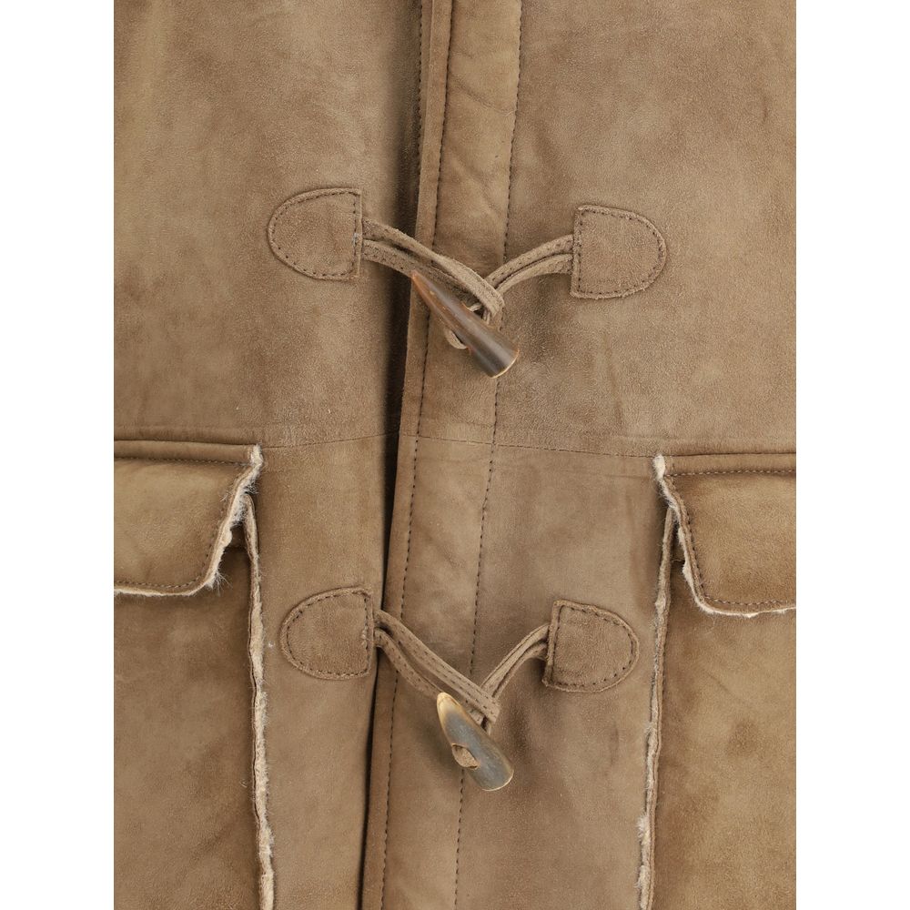 Brown Leather Coat