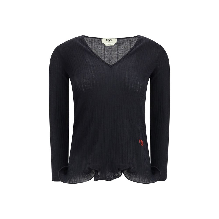 Black Fleece Wool Top