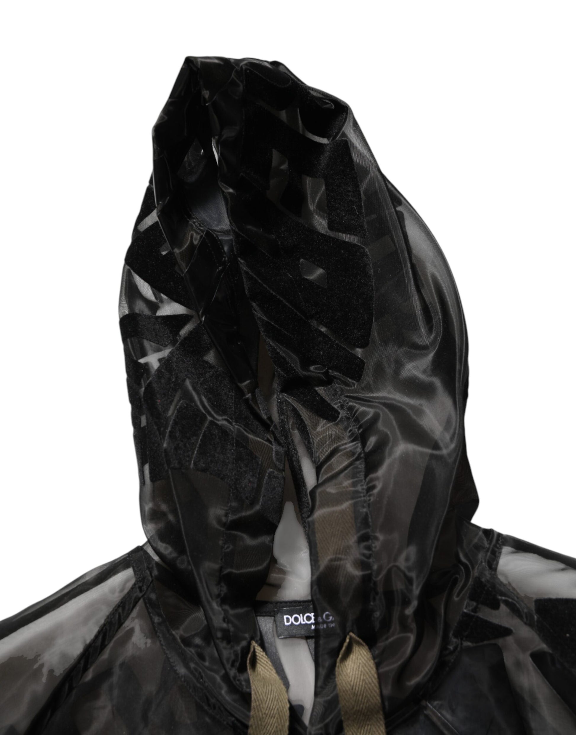 Black Camouflage Hooded Men Full Zip Sweater