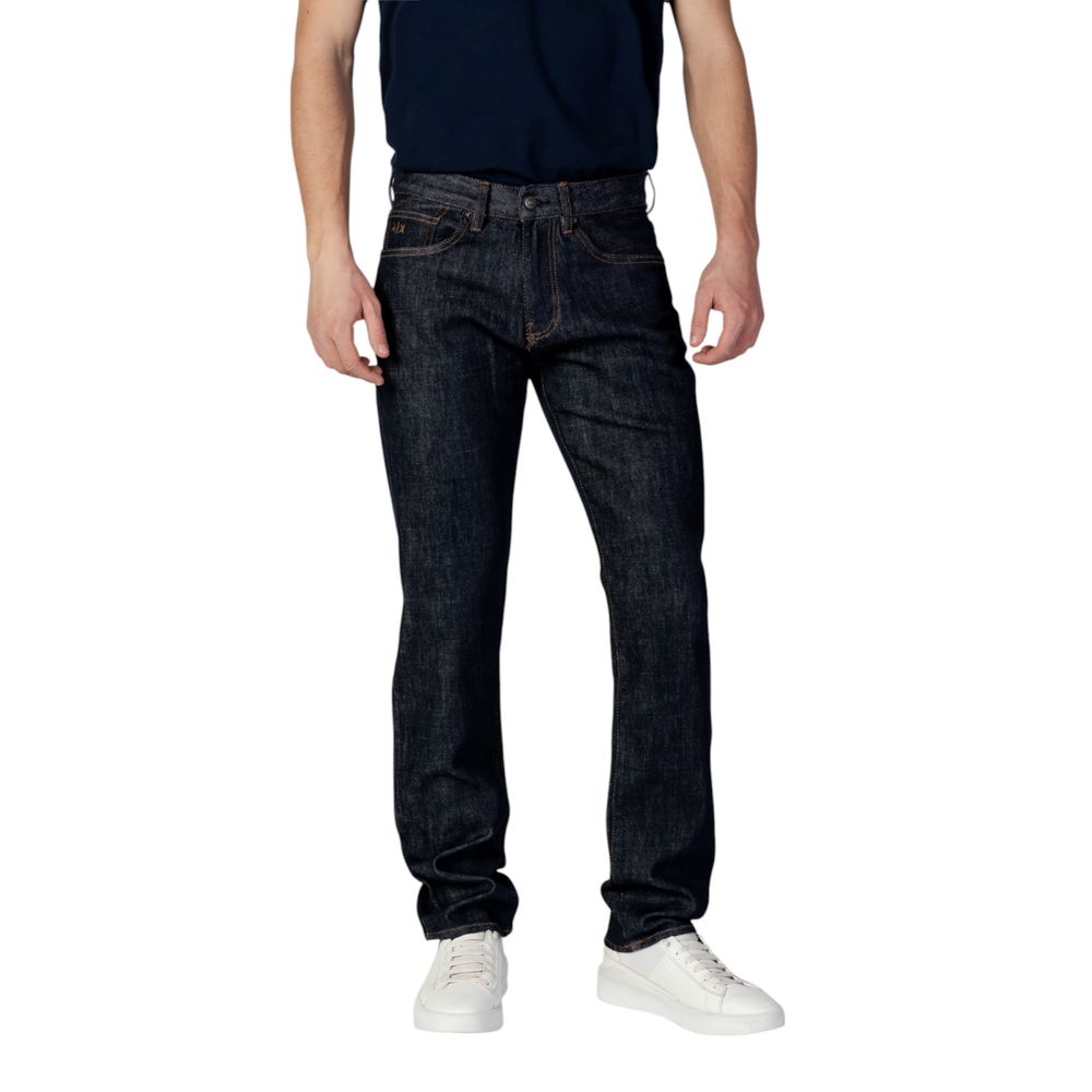 Blue Polyester Skinny Jeans