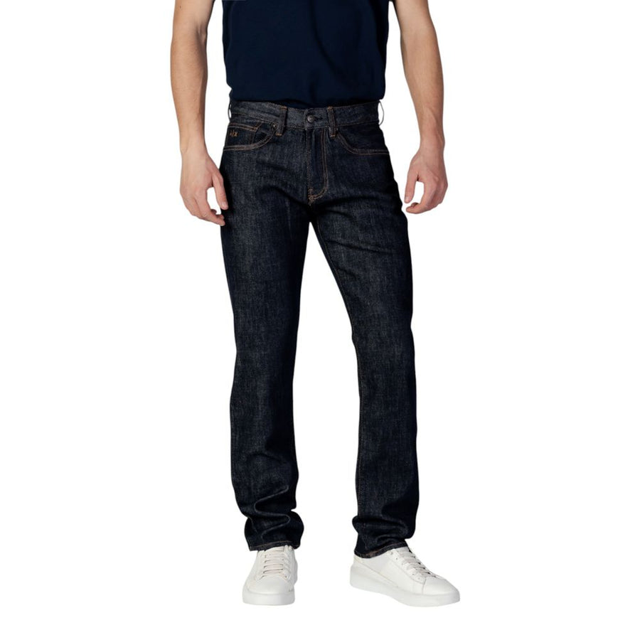Blue Polyester Skinny Jeans