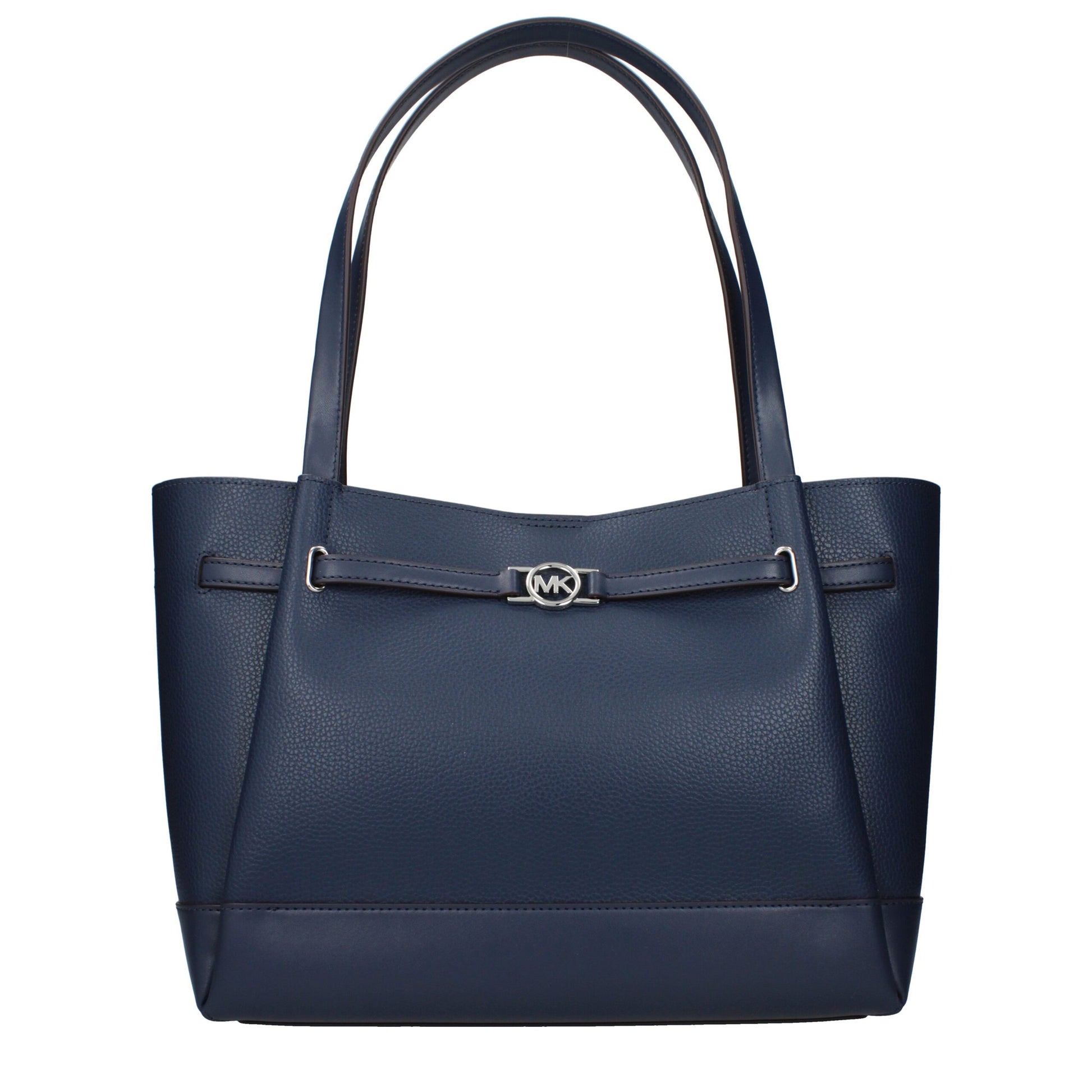 Blue Leather Shoulder Bag