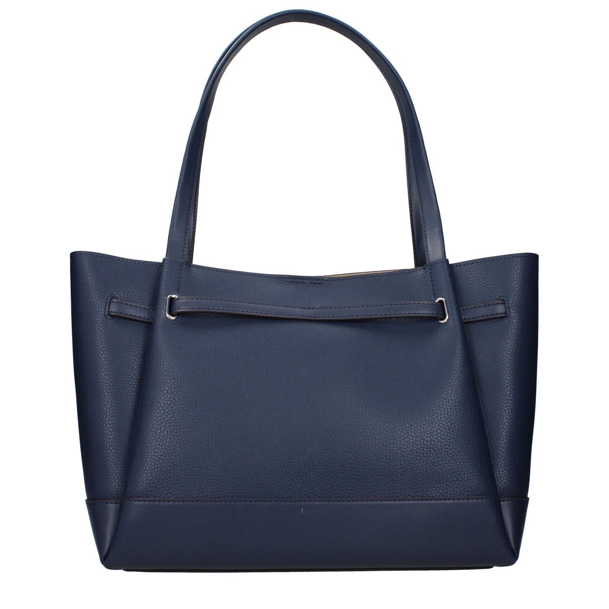 Blue Leather Shoulder Bag