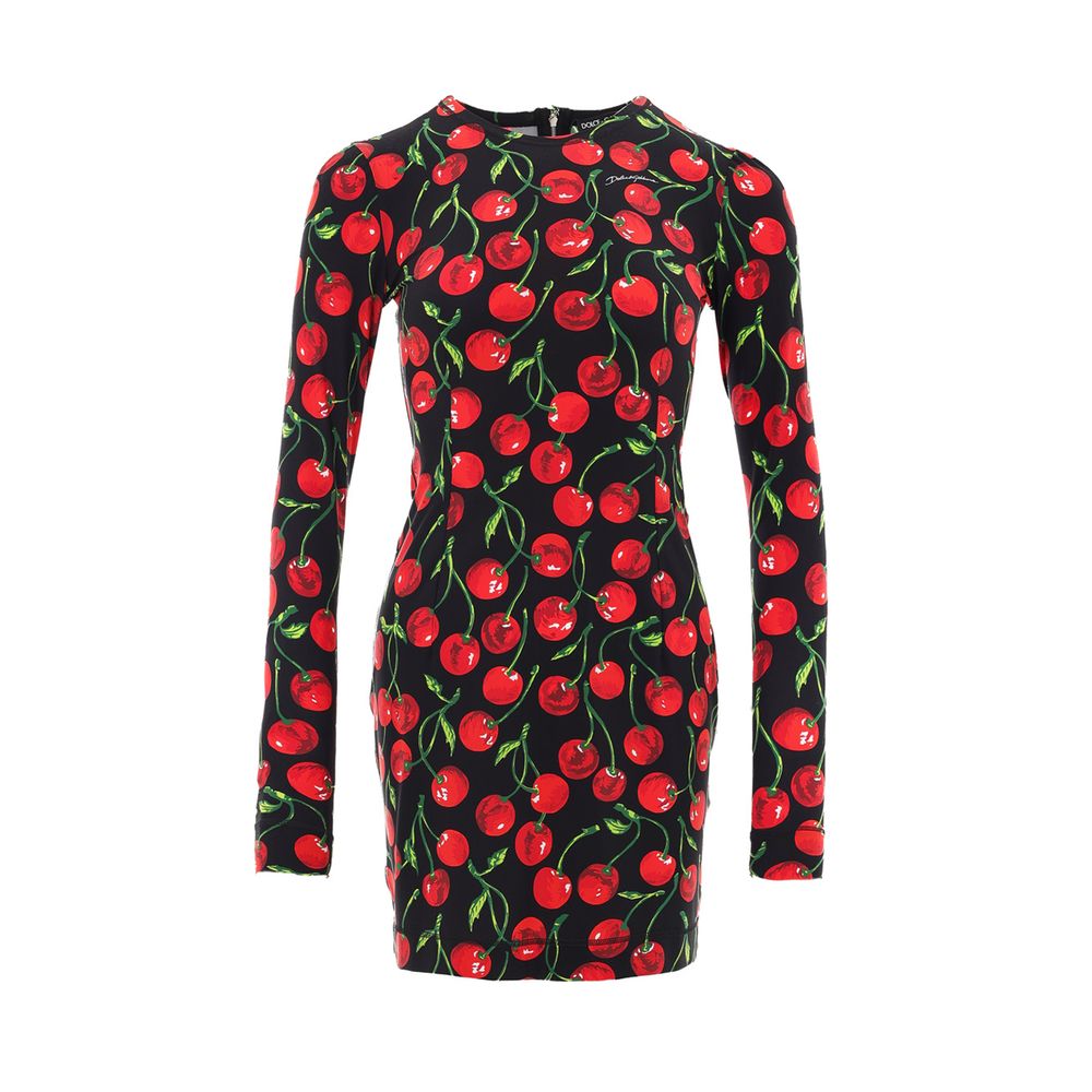 Bicolor Polyamide Short Dress