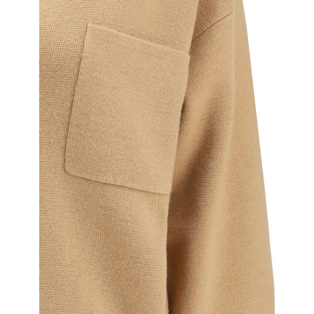 Beige Wool Top