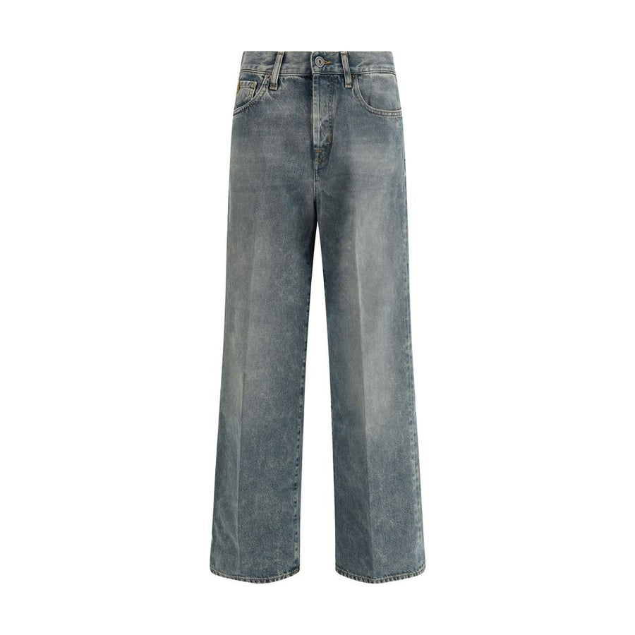 Blue Cotton Jeans Denim