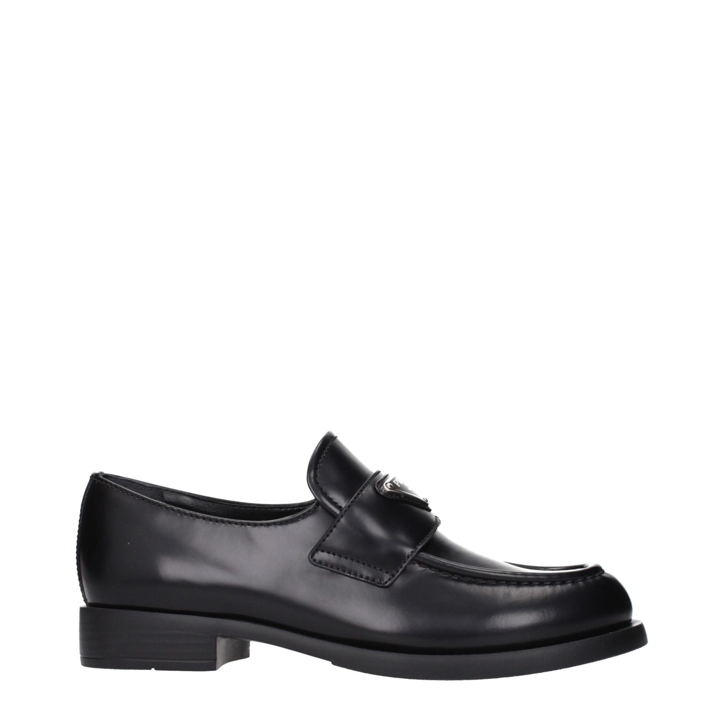Black Leather Slip-On Loafers