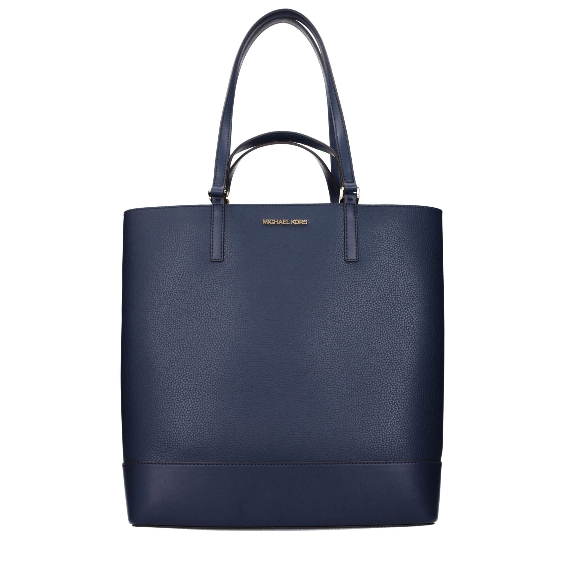 Blue Leather Shoulder Bag
