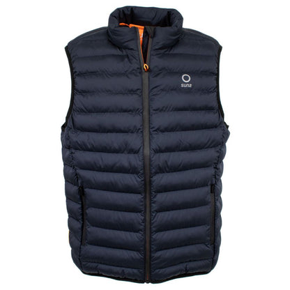 Blue Polyester Sleveless Jacket