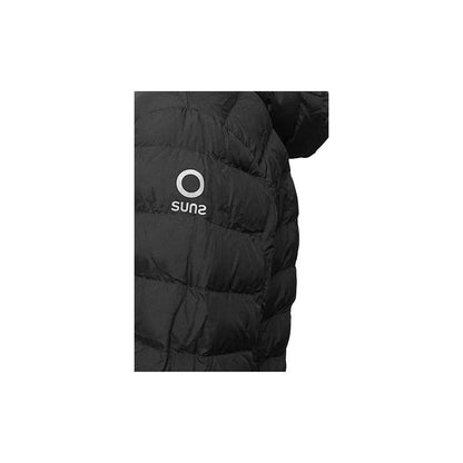 Black Polyester Men's Quilted Jacket