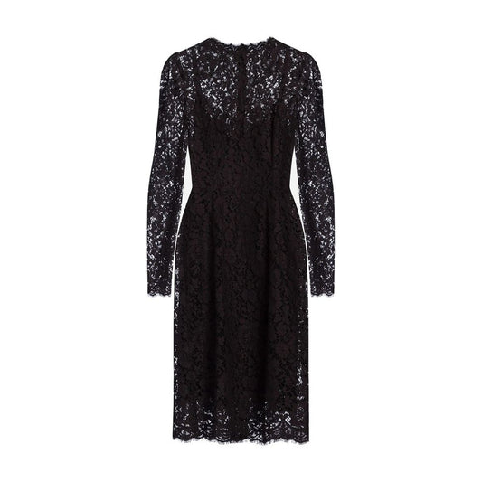 Black Cotton Cocktail Dress