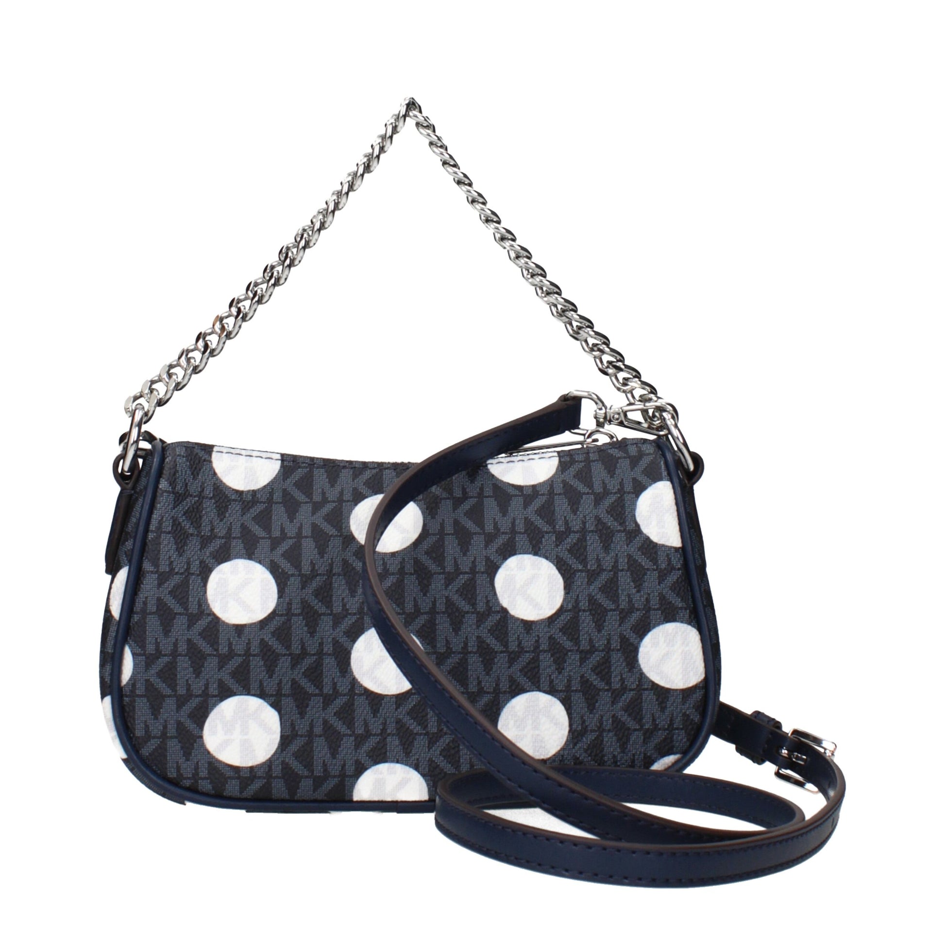 Blue Fabric Handbag