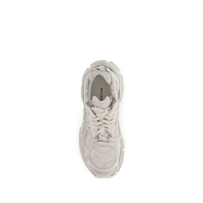 Beige Rubber Athletic Sneakers