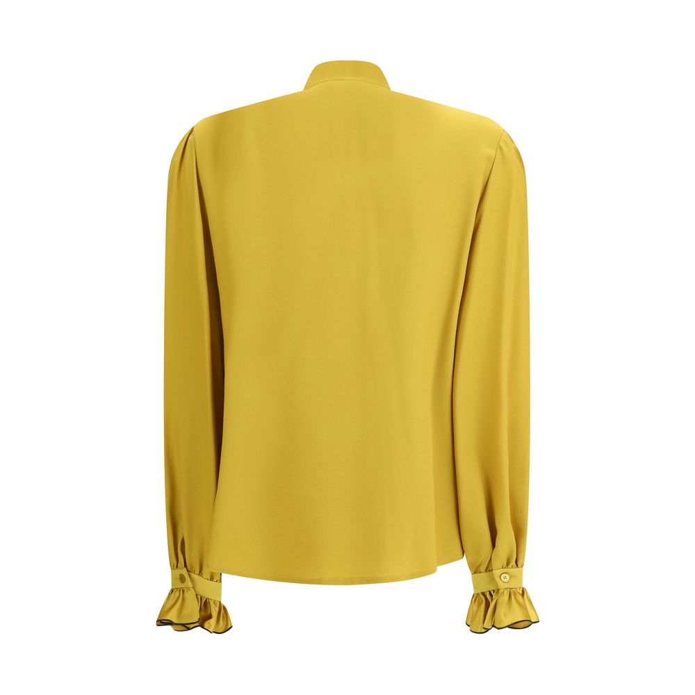 Yellow Silk Blouse