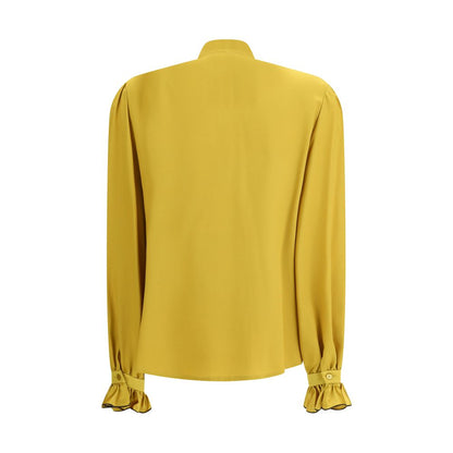 Yellow Silk Blouse