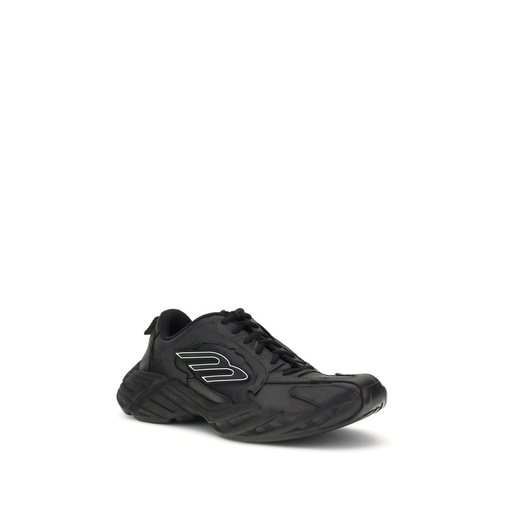 Black Calf Leather Bos Taurus Athletic Sneakers