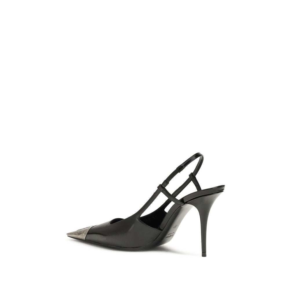 Black Calf Leather Bos Taurus High Heel Pumps