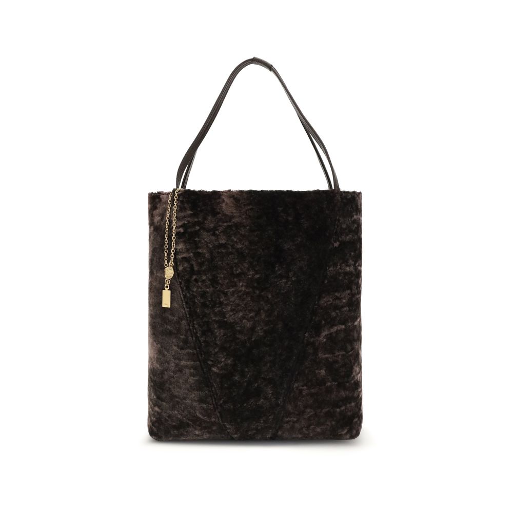 Brown Fur Shoulder Bag