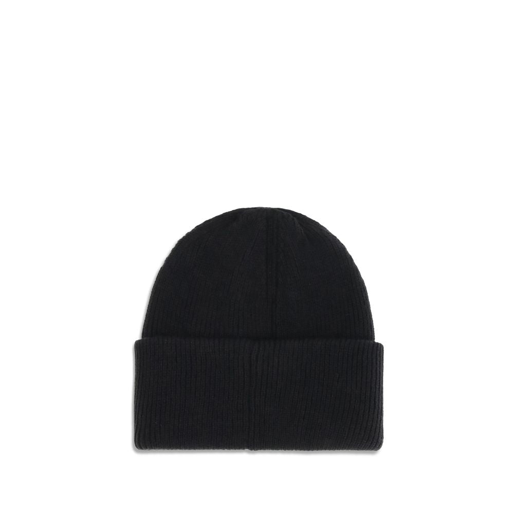 Black Marabou Beanie