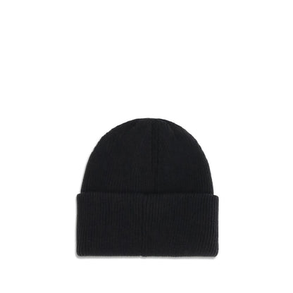 Black Marabou Beanie