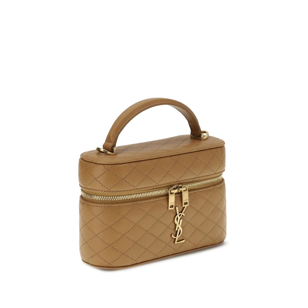 Beige Calf Leather Bos Taurus Handbag
