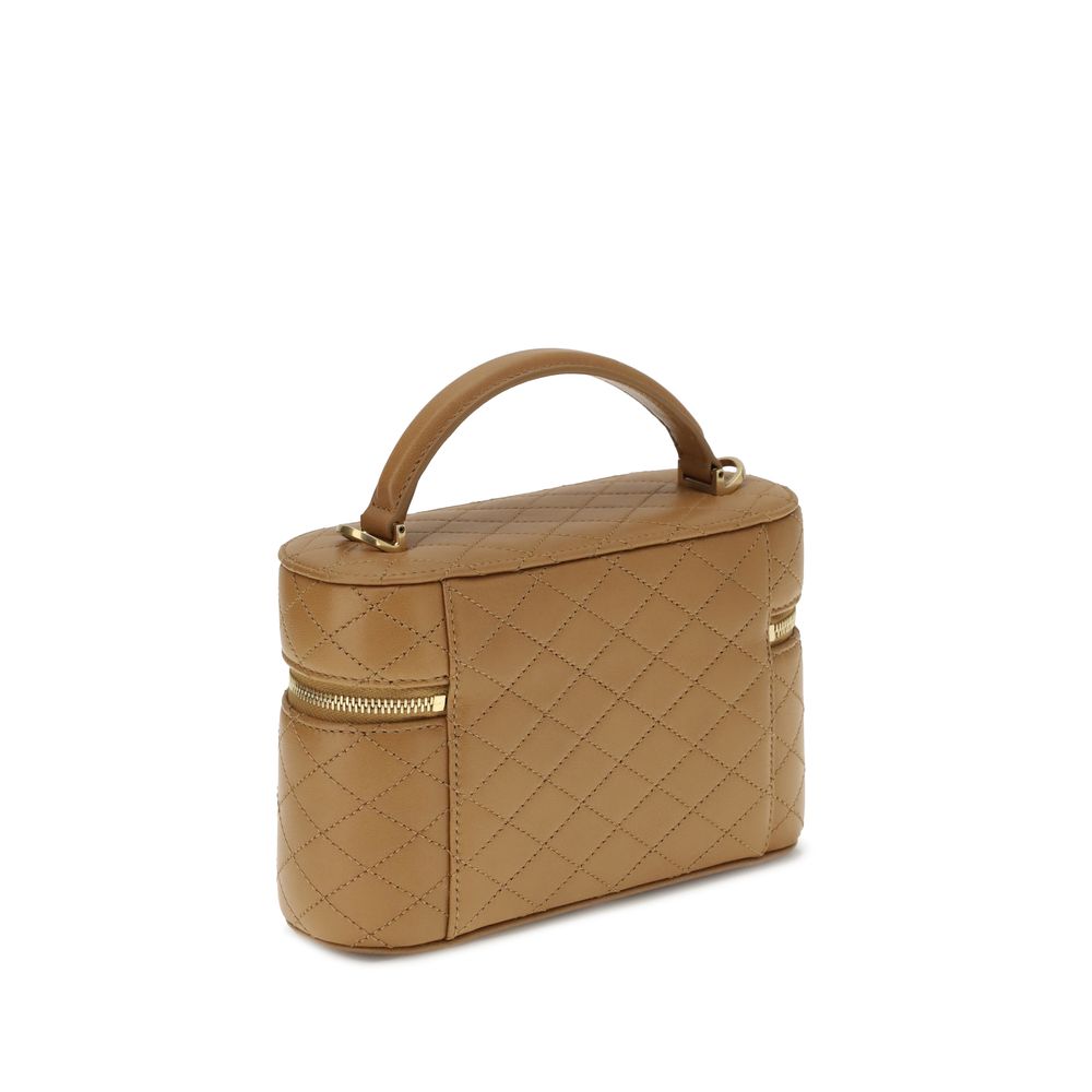 Beige Calf Leather Bos Taurus Handbag