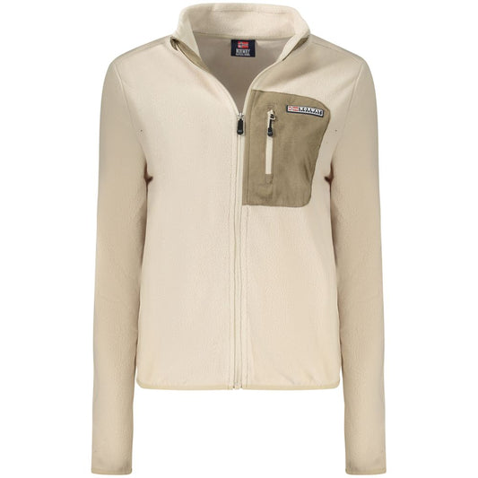 Beige Polyester Sweatshirt