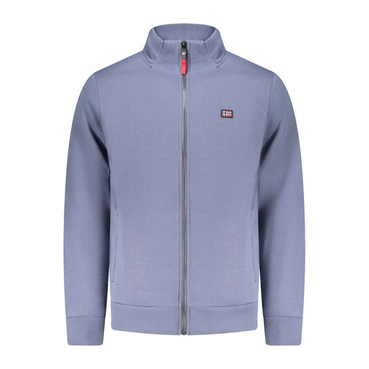 Blue Cotton Men's Sweatshirt