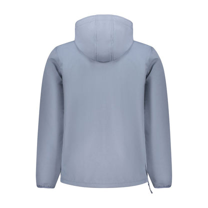 Blue Polyester Jackets & Coat