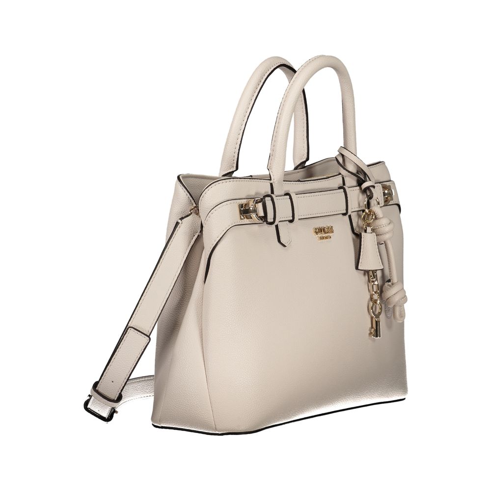 Beige Polyethylene Handbag