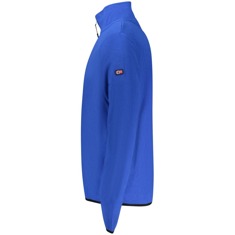 Blue Polyester Sweatshirt