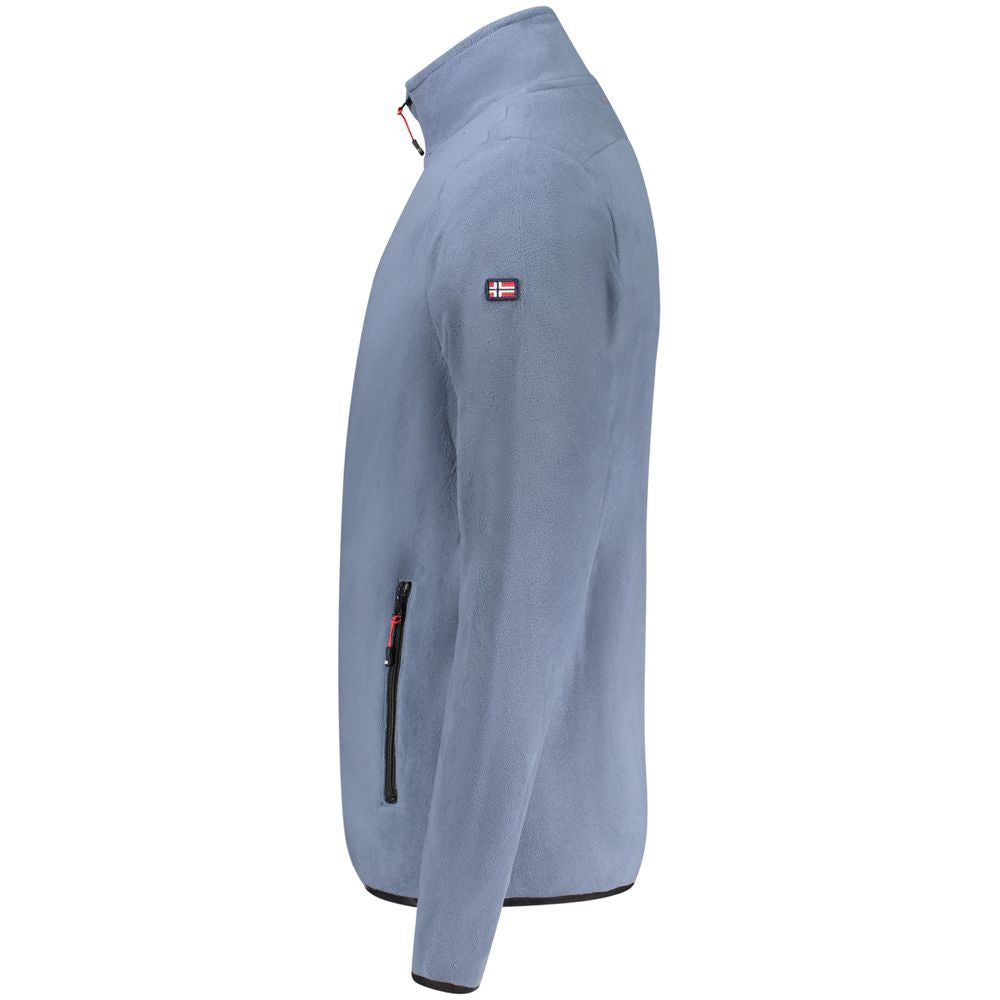 Blue Polyester Sweatshirt