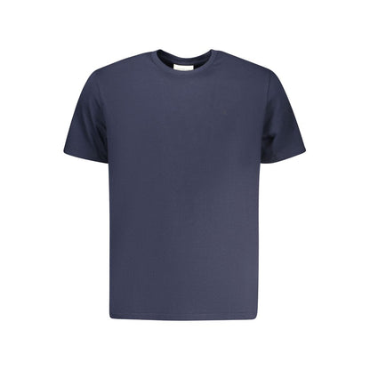 Blue Cotton Men T-Shirt