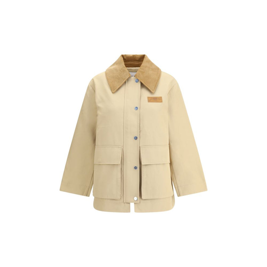 Beige Cotton Coat