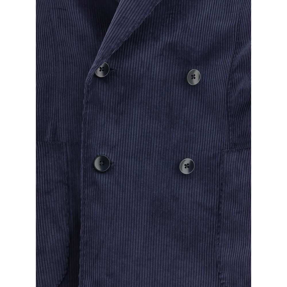 Blue Cotton Blazer