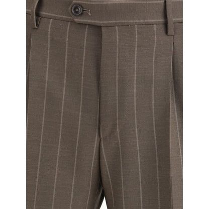 Gray Fleece Wool Suits And Blazer