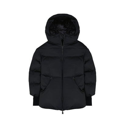 Black Polyamide Full-Length Jacket