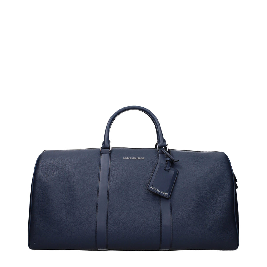 Blue Leather Luggage And Travel