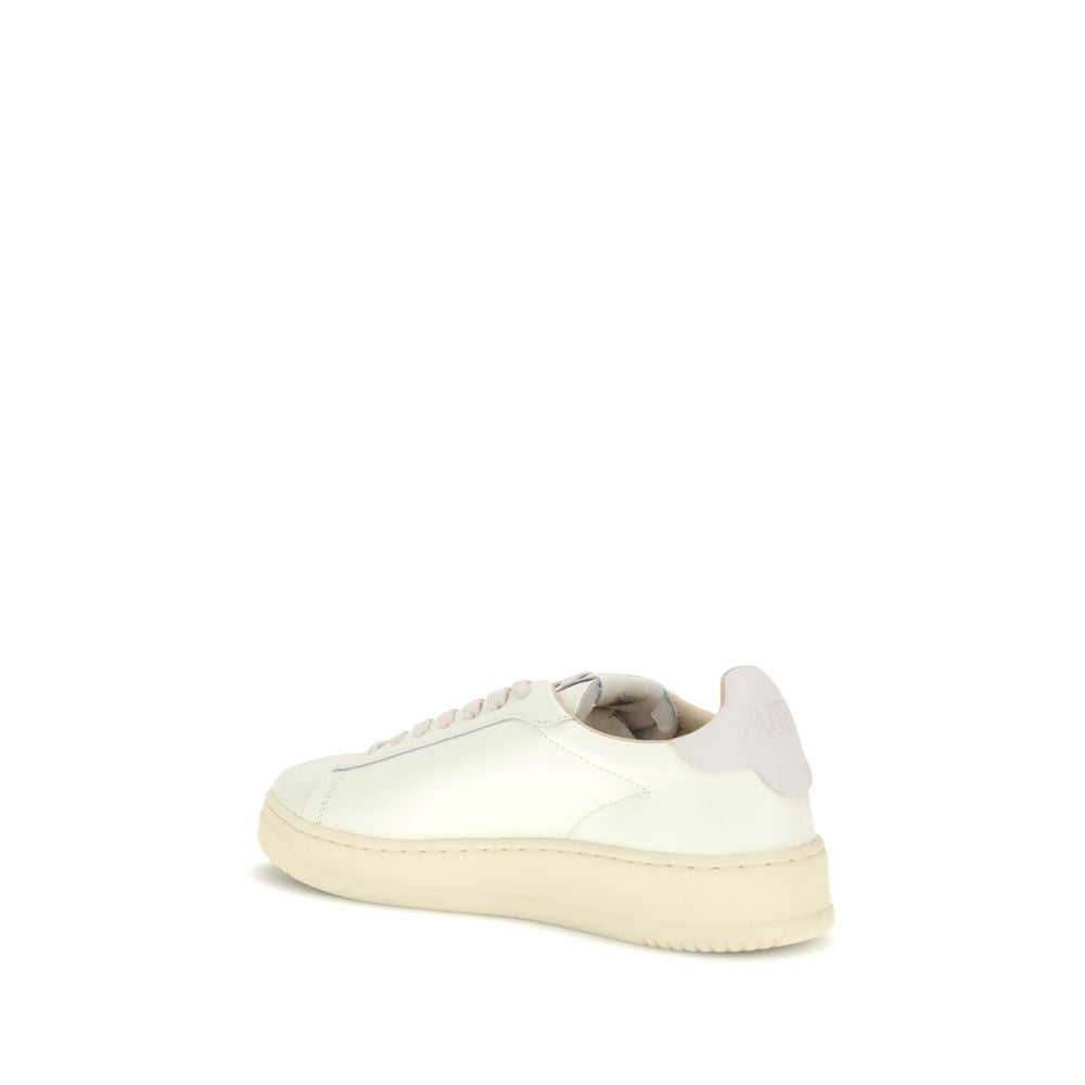 White Rubber Low Top Sneakers
