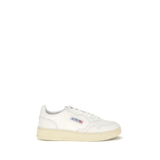White Rubber Low Top Sneakers