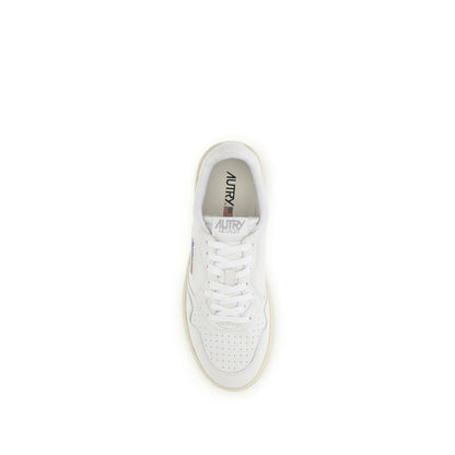 White Rubber Low Top Sneakers