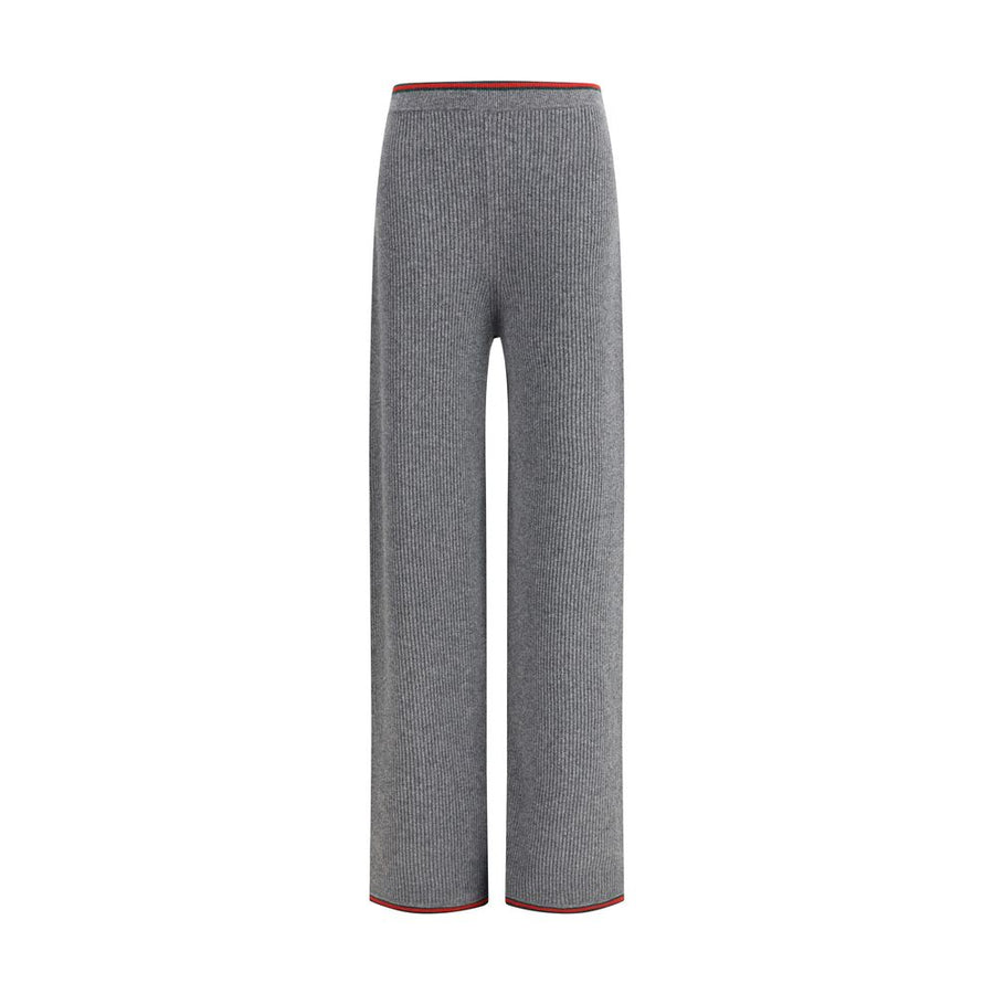 Gray Wool Casual Pants