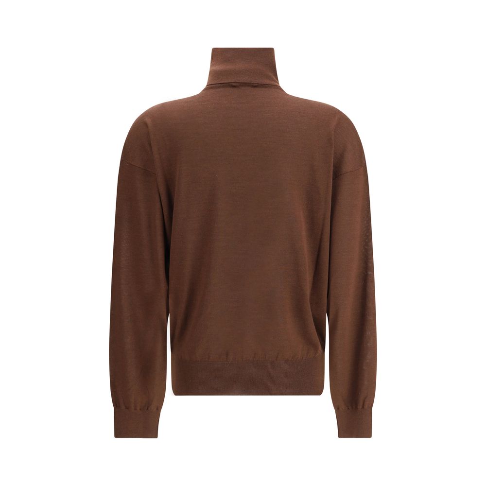 Brown Cashmere Turtleneck