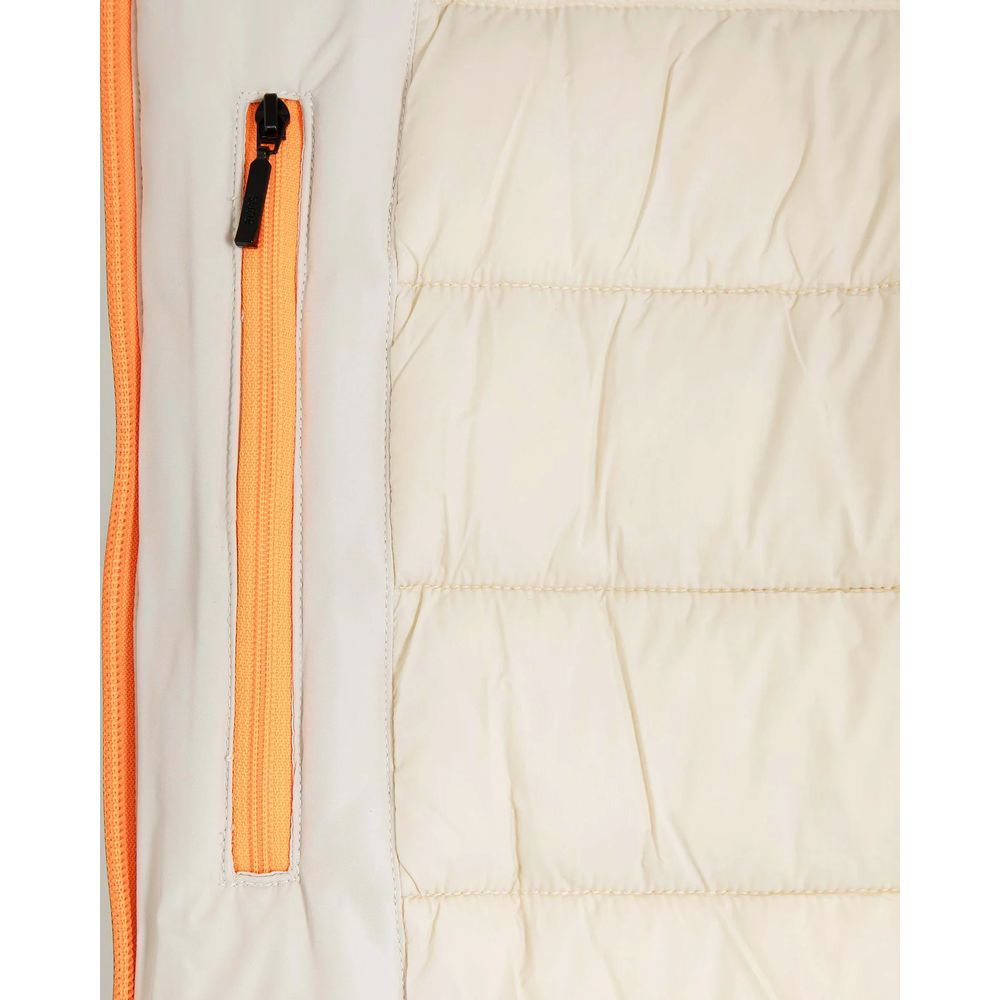 White Polyester Jackets & Coat