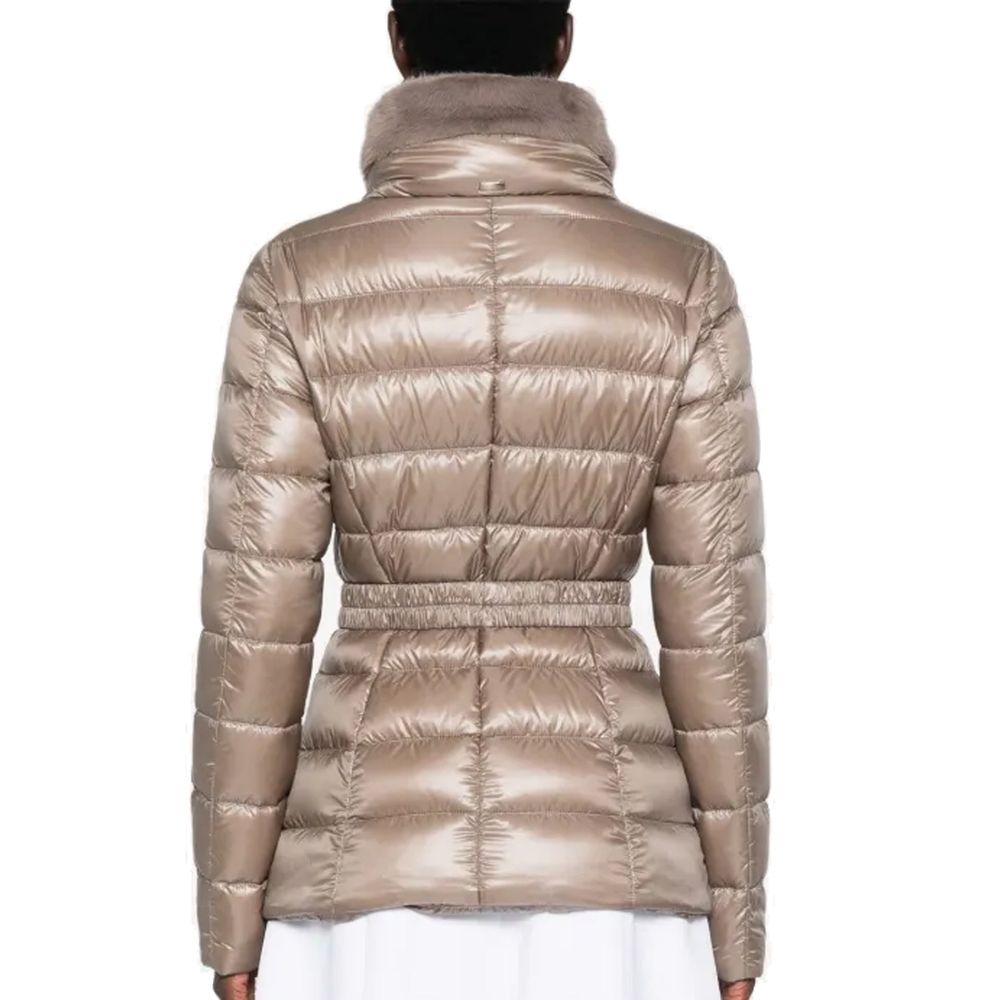Claudia Faux Fur-Trimmed Down Jacket