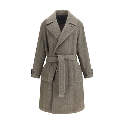 Bicolor Wool Coat