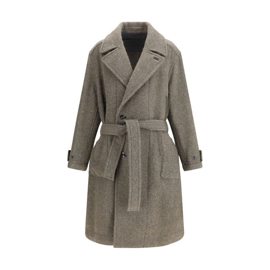 Bicolor Wool Coat