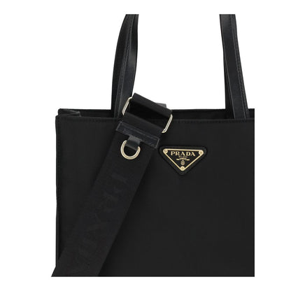 Black Recycled Polyamide Shoulder Bag