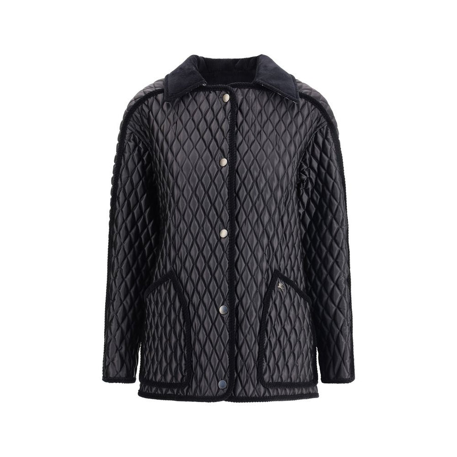 Black Polyamide Full-Length Jacket